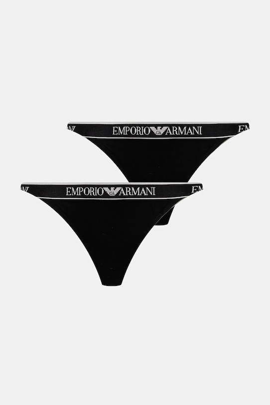 2 пары стрингов Emporio Armani Underwear, черный
2 пары стрингов Emporio Armani Underwear, черный