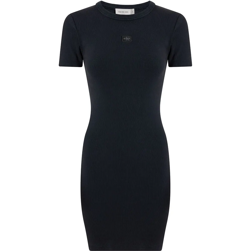Платье Calvin Klein Jeans Washed short sleeve long, черный 
Платье Calvin Klein Jeans Washed short sleeve long, черный