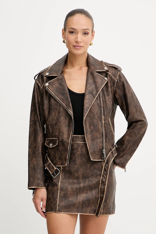 Байкерская куртка ШАРЛИН Guess, коричневый
Байкерская куртка ШАРЛИН Guess, коричневый