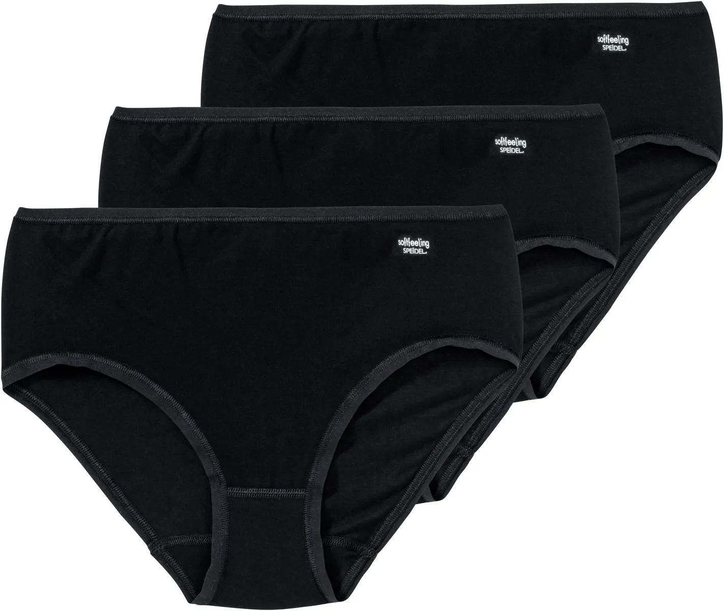 Трусики Speidel Maxi (3 шт. в упаковке) классического дизайна, черный 
Трусики Speidel Maxi (3 шт. в упаковке) классического дизайна, черный