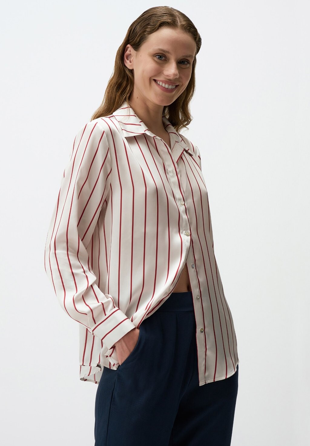 Блузка на пуговицах LINE PATTERNED LONG SLEEVE Jimmy Key, кремовый
Блузка на пуговицах LINE PATTERNED LONG SLEEVE Jimmy Key, кремовый