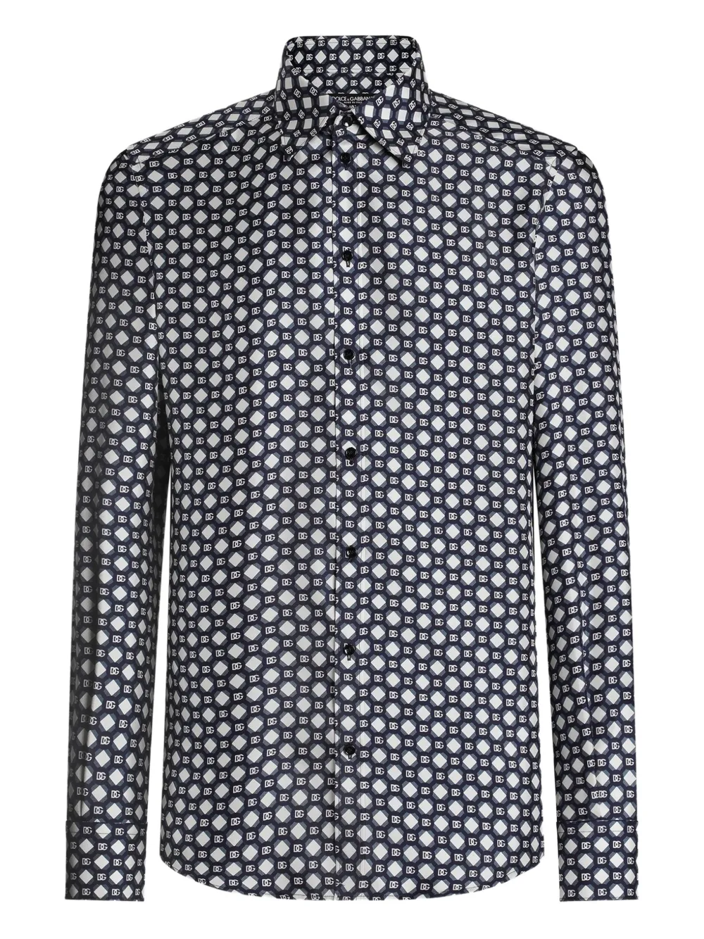 Рубашка с геометричным принтом DOLCE & GABBANA, синий
Рубашка с геометричным принтом DOLCE & GABBANA, синий