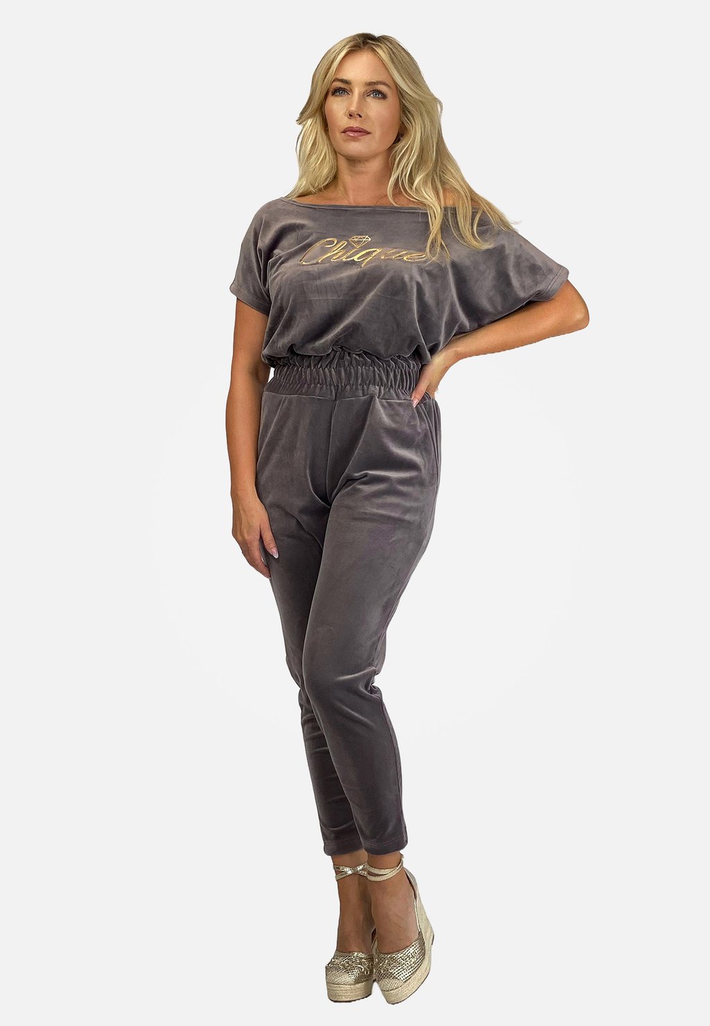 Комбинезон REGINA FASHION, серый 
Комбинезон REGINA FASHION, серый