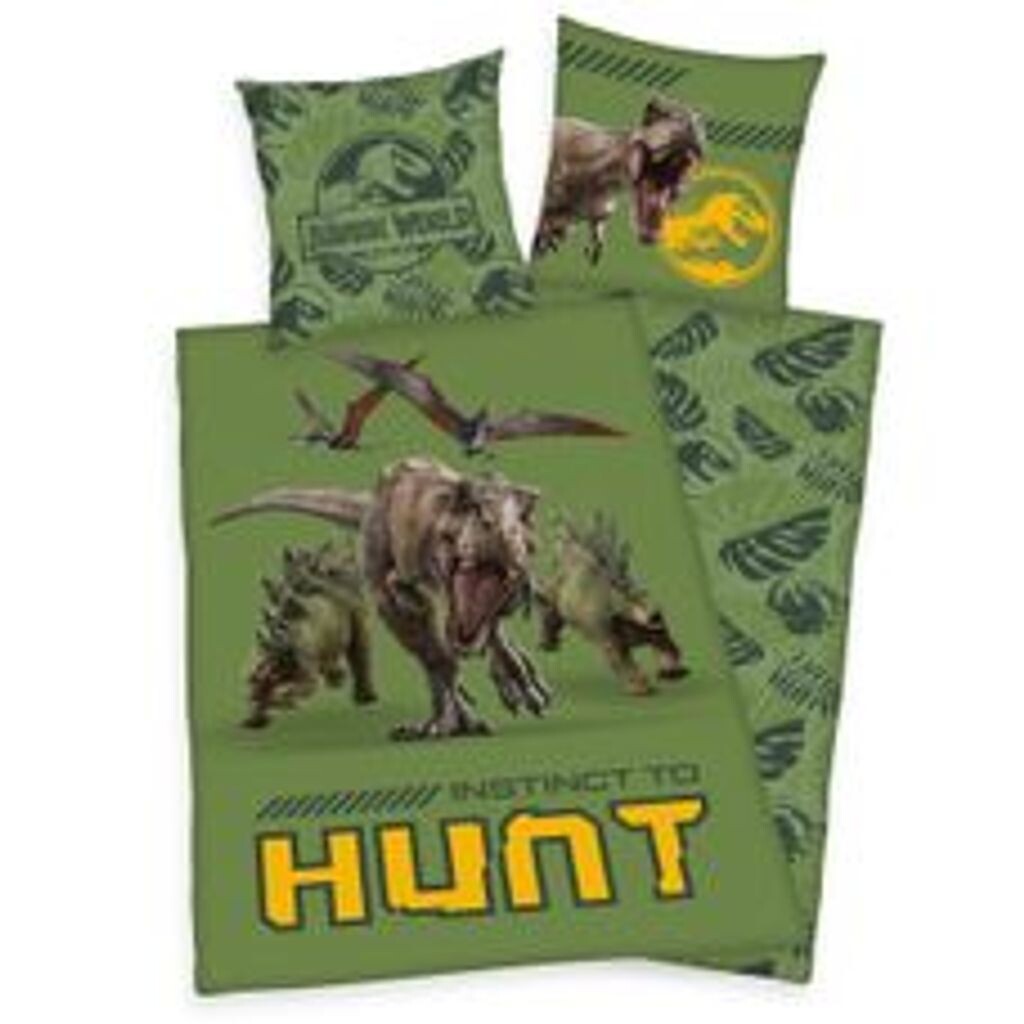 Двустороннее постельное белье Jurassic World T-Rex Dinosaur, 80 x 80 см + 135 x 200 см Herding, зеленый
Двустороннее постельное белье Jurassic World T-Rex Dinosaur, 80 x 80 см + 135 x 200 см Herding, зеленый