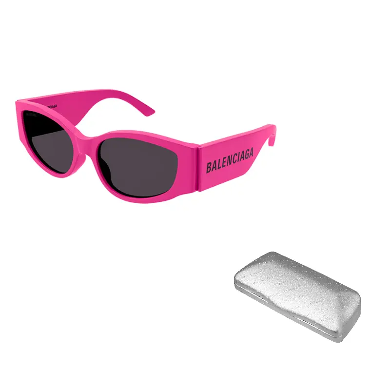 Balenciaga Овальные солнцезащитные очки в рамке, Rose Red
Balenciaga Овальные солнцезащитные очки в рамке, Rose Red