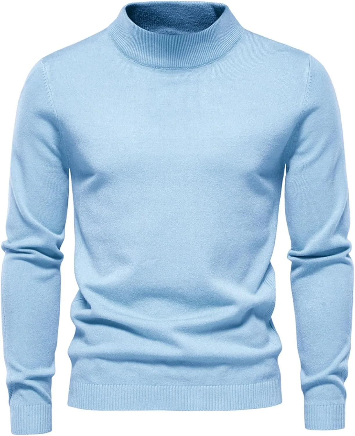 Мужской свитер с воротником-стойкой, длинный рукав, slim fit, легкий
Мужской свитер с воротником-стойкой, длинный рукав, slim fit, легкий