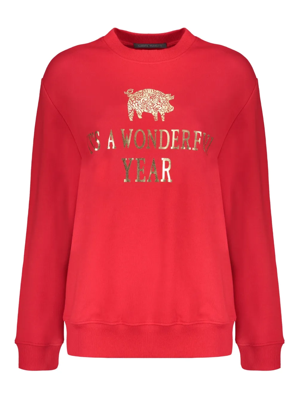 Толстовка с принтом свиньи Alberta Ferretti, красный
Толстовка с принтом свиньи Alberta Ferretti, красный