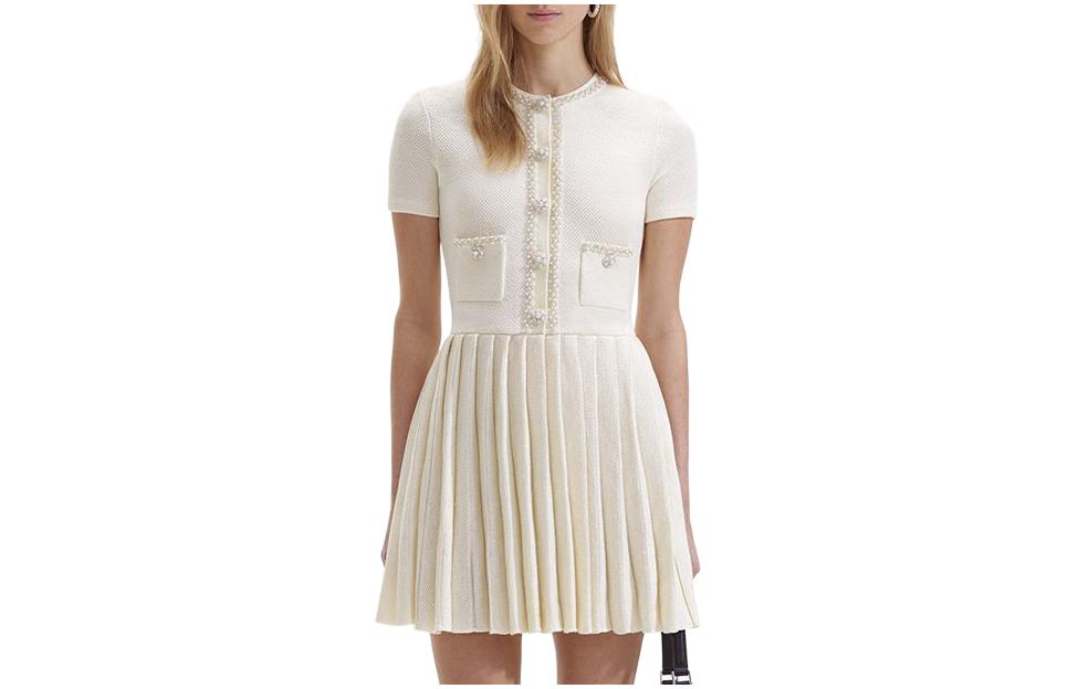 Self-Portrait Короткое платье с короткими рукавами Женское Слоновая кость Белый
Self-Portrait Короткое платье с короткими рукавами Женское Слоновая кость Белый