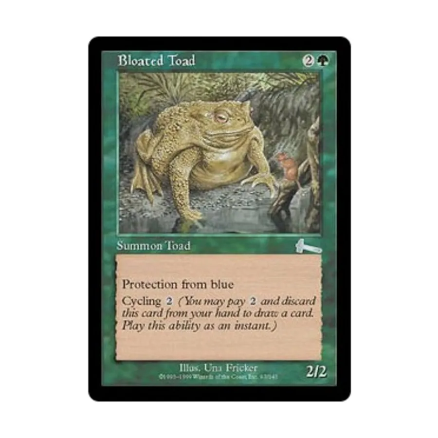 CCG Раздутая жаба (U), MTG - Urza's Legacy
CCG Раздутая жаба (U), MTG - Urza's Legacy