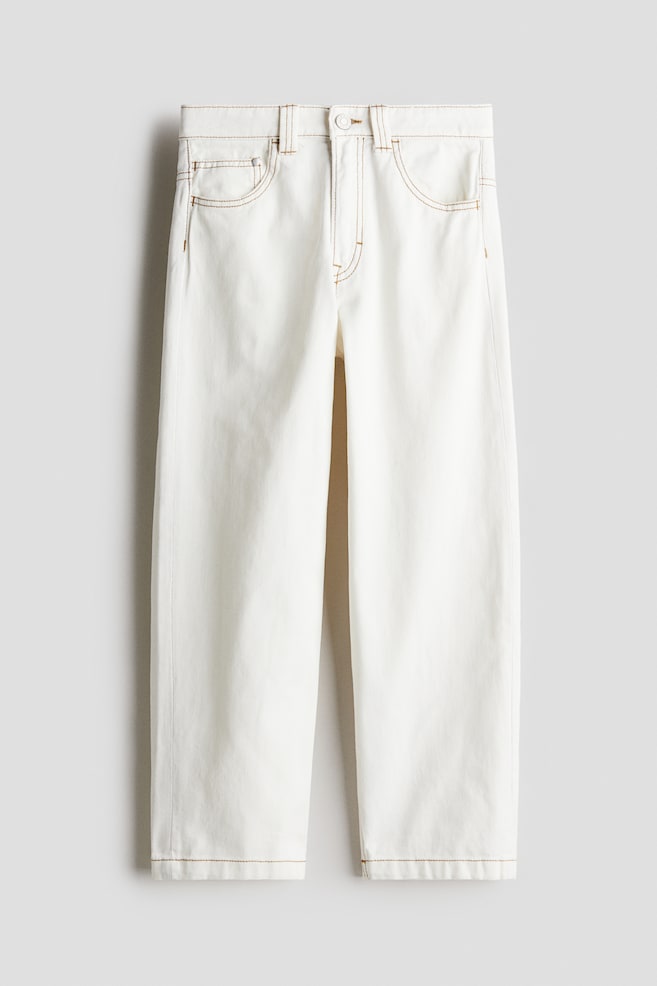 Мешковатые джинсы H&M, белый
Мешковатые джинсы H&M, белый