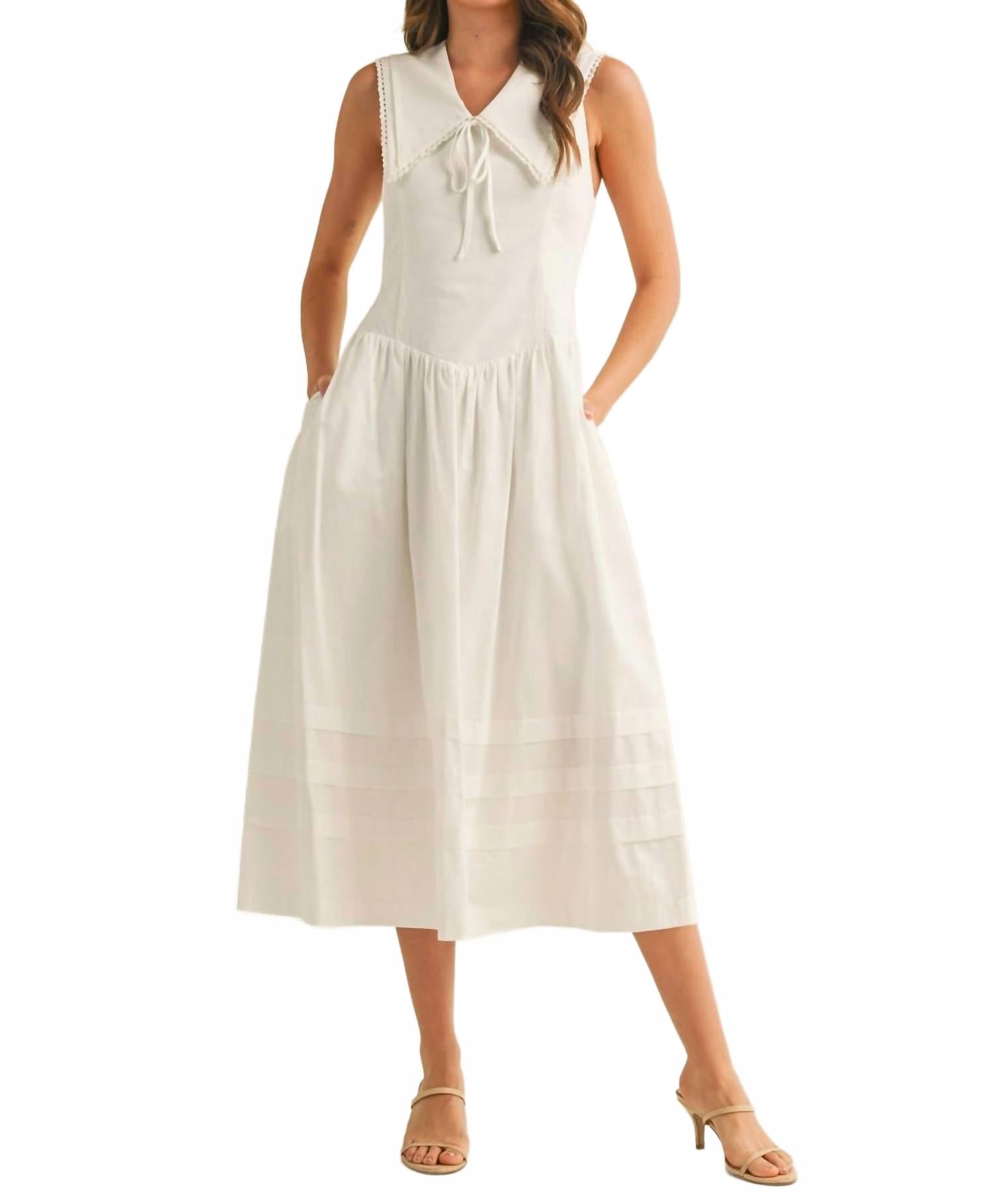 Американский медовый кукольный воротник миди-платье в цвете айвори &merci, белый
Американский медовый кукольный воротник миди-платье в цвете айвори &merci, белый