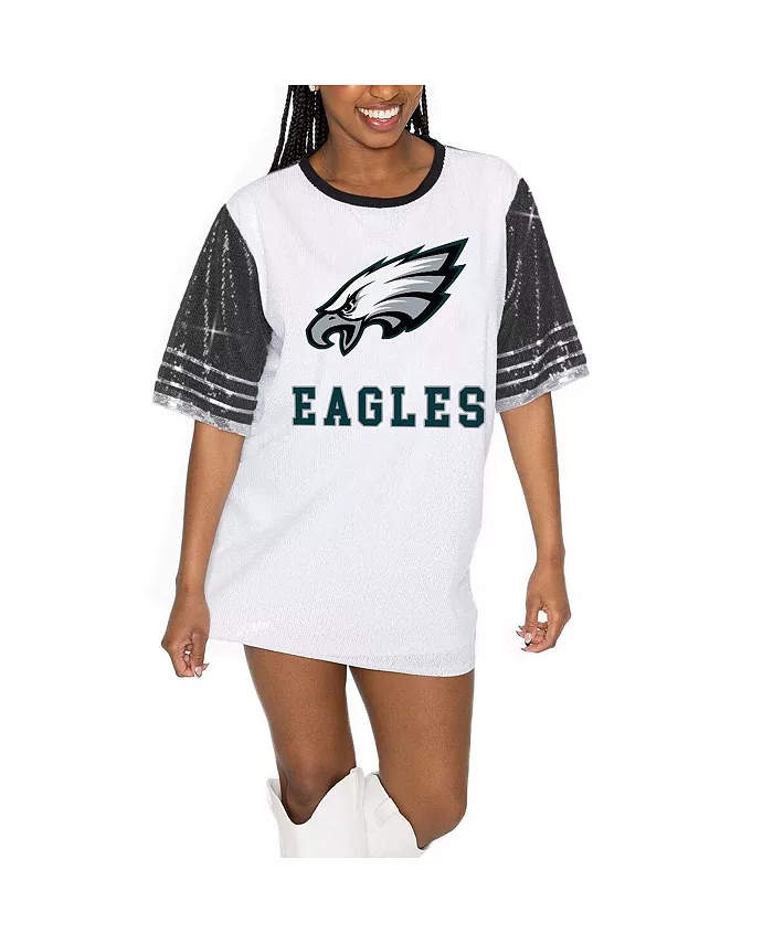 Женское белое/черное трикотажное платье Philadelphia Eagles Bling It с пайетками Gameday Couture
Женское белое/черное трикотажное платье Philadelphia Eagles Bling It с пайетками Gameday Couture