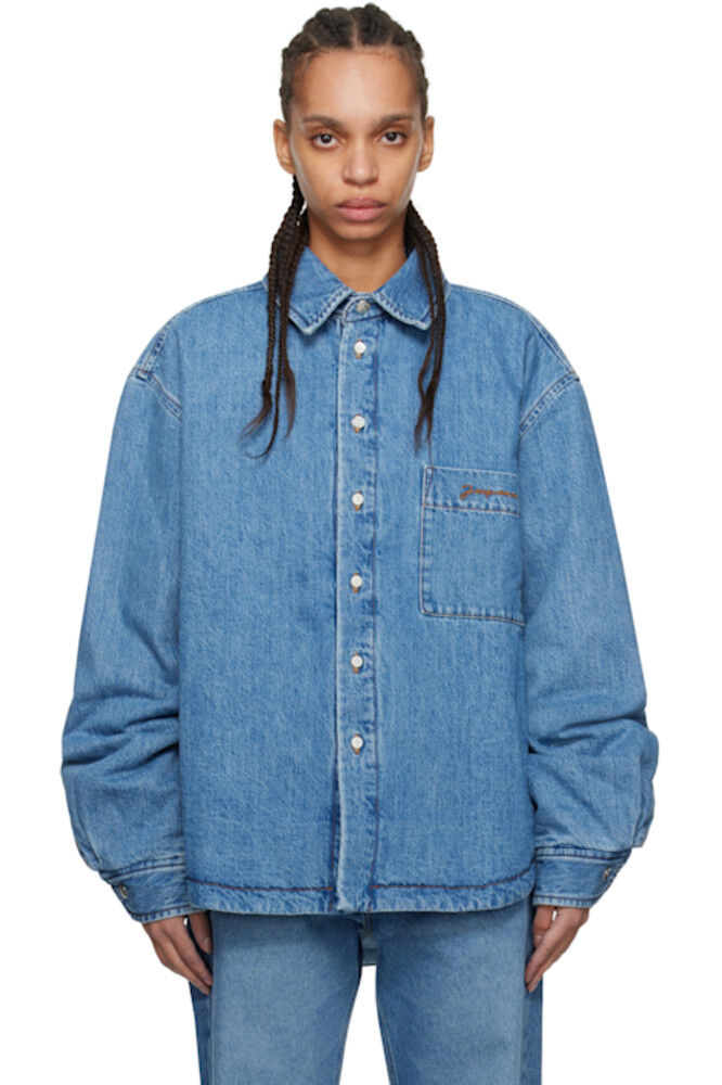 Синяя джинсовая рубашка «The Boulanger» JACQUEMUS
Синяя джинсовая рубашка «The Boulanger» JACQUEMUS