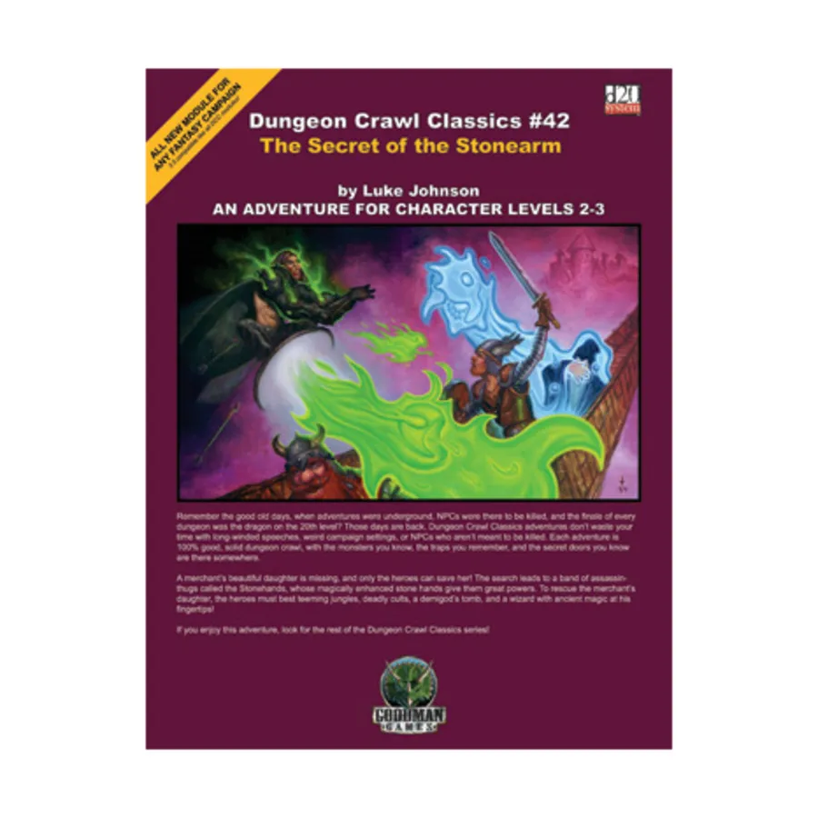 Модуль Secret of the Stonearm, Dungeon Crawl Classics - #31-45 (d20)
Модуль Secret of the Stonearm, Dungeon Crawl Classics - #31-45 (d20)