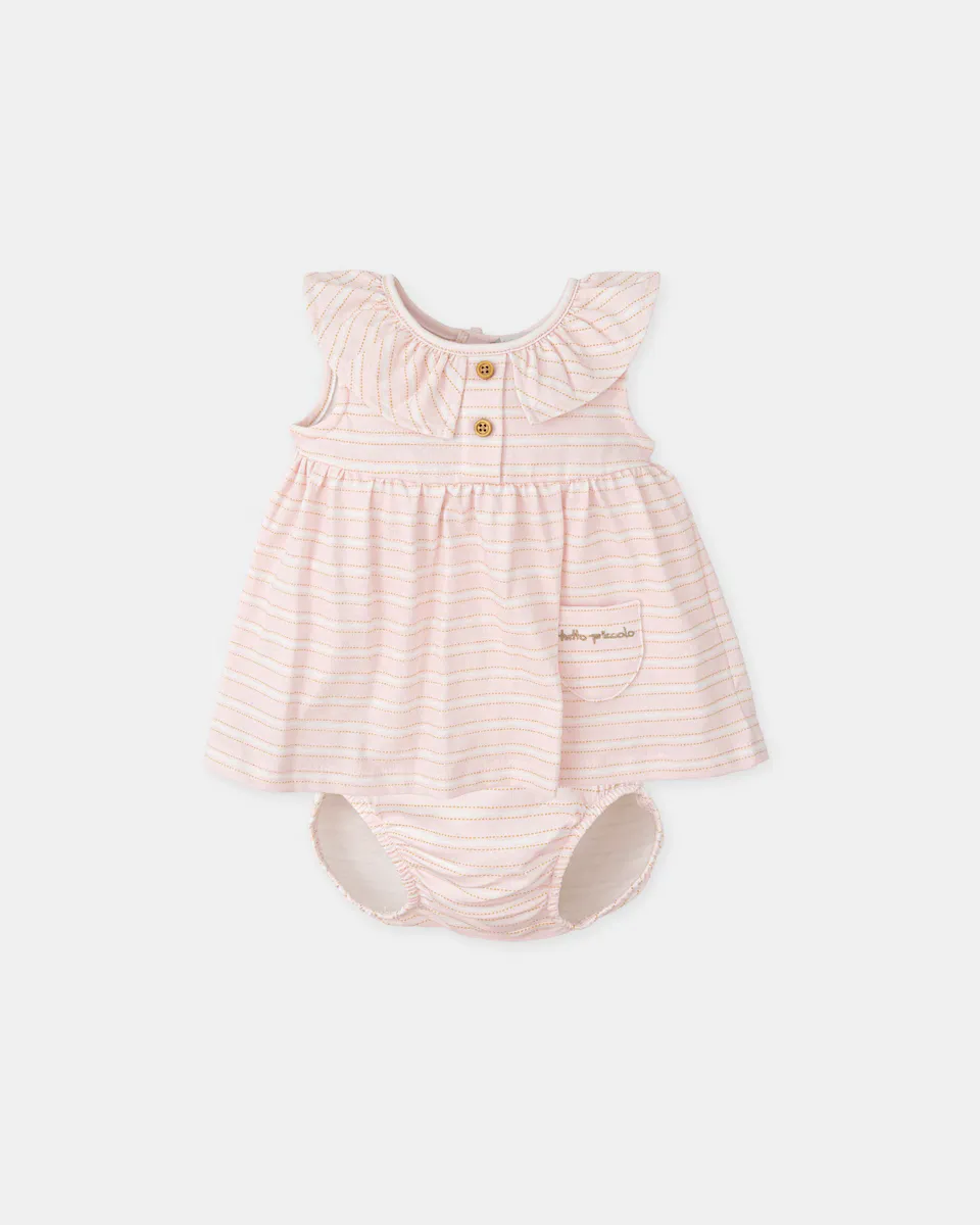 Платье для девочки в розовую полоску с трусиками в тон Tutto Piccolo, цвет Rosa
Платье для девочки в розовую полоску с трусиками в тон Tutto Piccolo, цвет Rosa