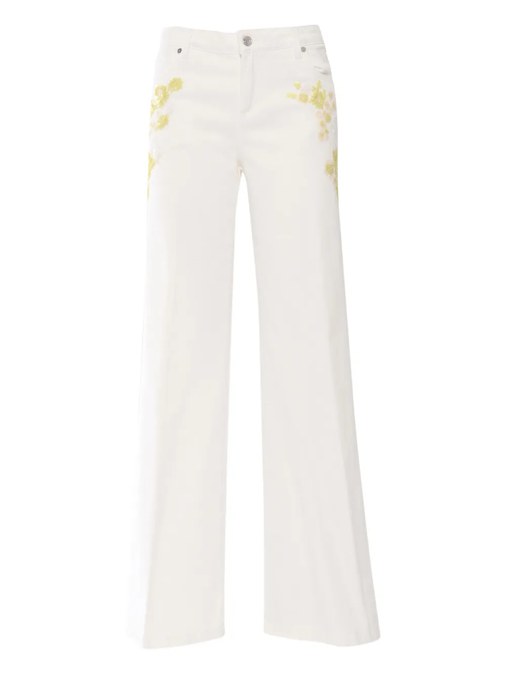 Расклешенные брюки с пайетками Ermanno Scervino, белый
Расклешенные брюки с пайетками Ermanno Scervino, белый