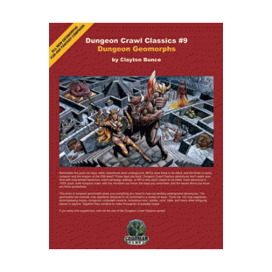 Dungeon Geomorphs (2nd Printing), Dungeon Crawl Classics - #1-15 (d20), мягкая обложка
Dungeon Geomorphs (2nd Printing), Dungeon Crawl Classics - #1-15 (d20), мягкая обложка