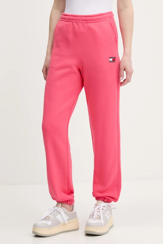 Хлопковые спортивные штаны Tommy Jeans, розовый
Хлопковые спортивные штаны Tommy Jeans, розовый