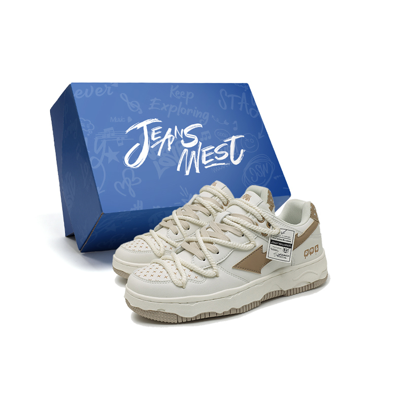 JEANSWEST Скользоустойчивые, износостойкие, легкие, сбалансированные мужские скейтерские кеды низкие белые с коричневым, цвет White Brown
JEANSWEST Скользоустойчивые, износостойкие, легкие, сбалансированные мужские скейтерские кеды низкие белые с коричневым, цвет White Brown