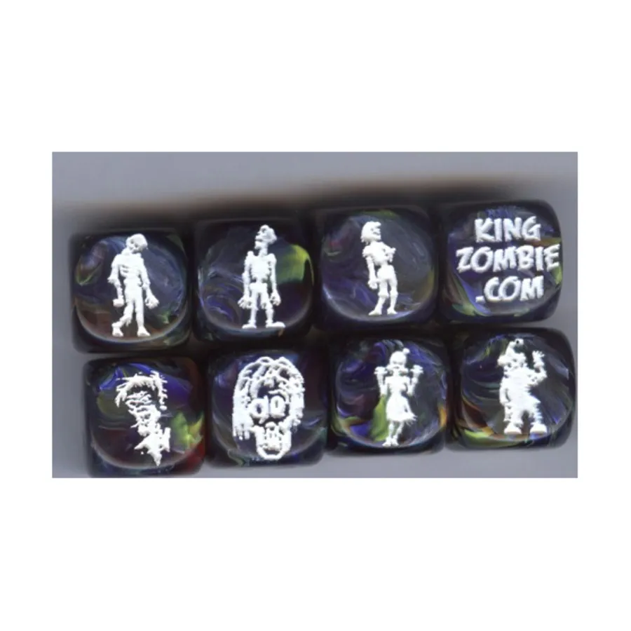 Набор кубиков «Зомби» — праздничный зеленый с серебром (8), Zombie Dice
Набор кубиков «Зомби» — праздничный зеленый с серебром (8), Zombie Dice