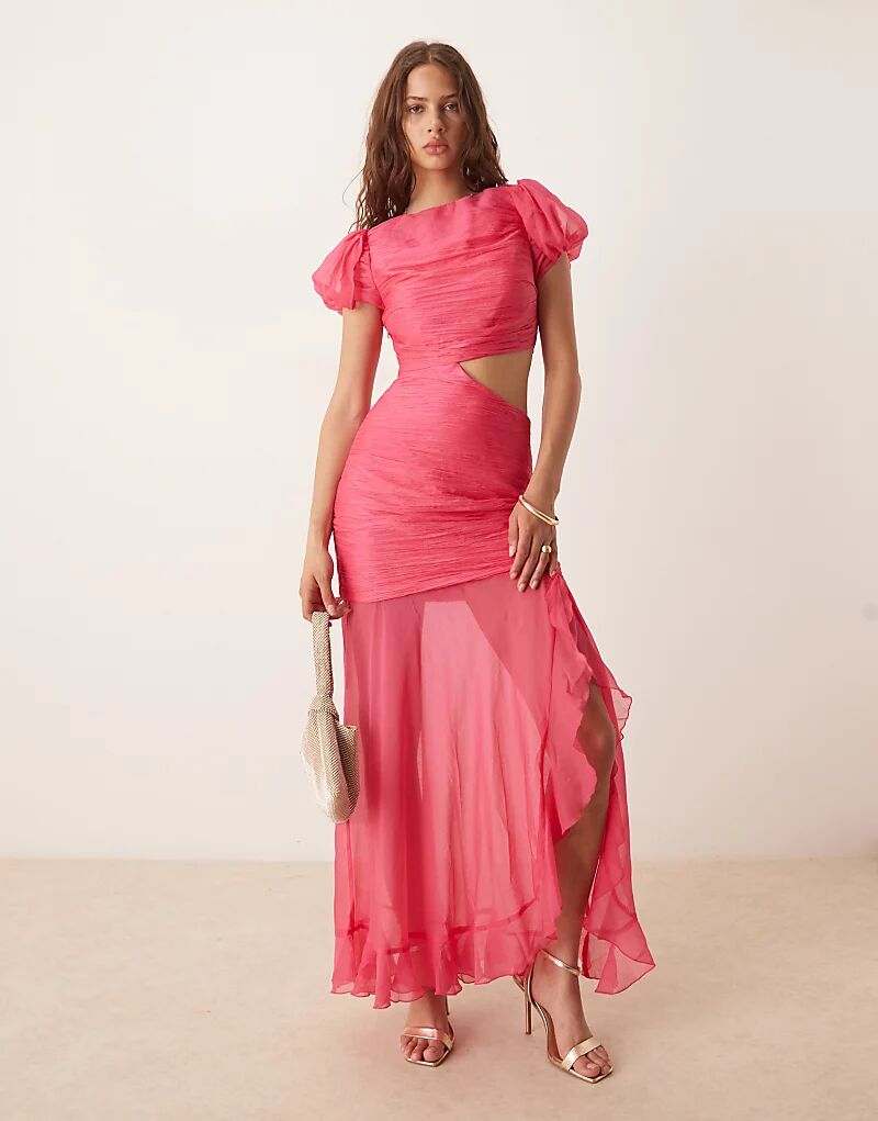 Платье макси ASOS DESIGN с заниженной талией, лифом и сборками, малинового цвета
Платье макси ASOS DESIGN с заниженной талией, лифом и сборками, малинового цвета