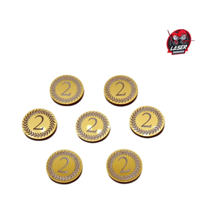 Набор жетонов — победные очки 2, Laser Warriors - Markers & Tokens 
Набор жетонов — победные очки 2, Laser Warriors - Markers & Tokens