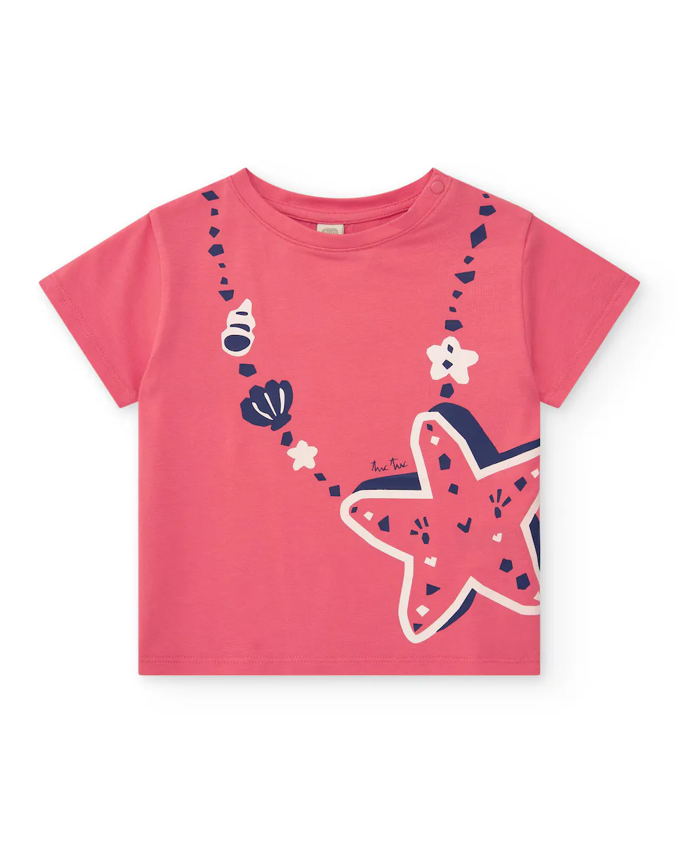 Футболка с коротким рукавом и узором спереди для девочки Tuc tuc, цвет Rosa
Футболка с коротким рукавом и узором спереди для девочки Tuc tuc, цвет Rosa