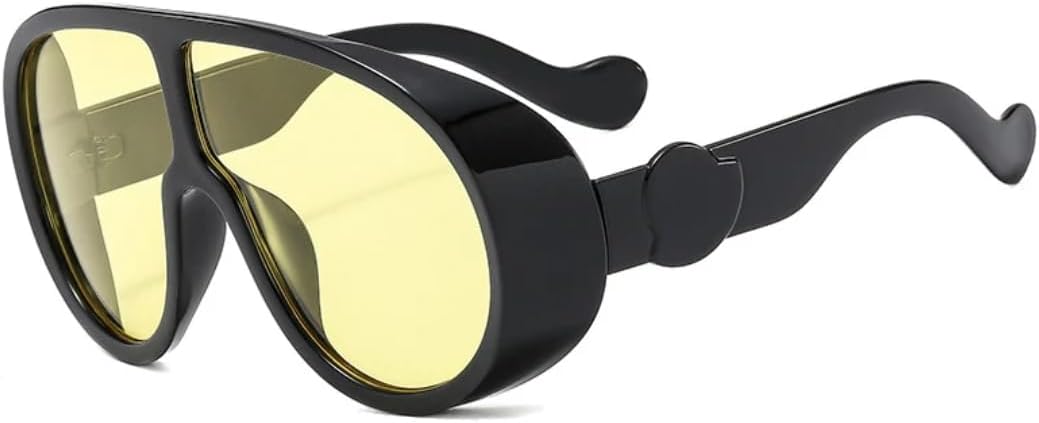 Винтажные крутые большие солнцезащитные очки в толстой оправе для женщин и мужчин в стиле панк, для активного отдыха, спорта, походов, с защитой от УФ-излучения UV400 TVTBBVV, Black Yellow
Винтажные крутые большие солнцезащитные очки в толстой оправе для женщин и мужчин в стиле панк, для активного отдыха, спорта, походов, с защитой от УФ-излучения UV400 TVTBBVV, Black Yellow