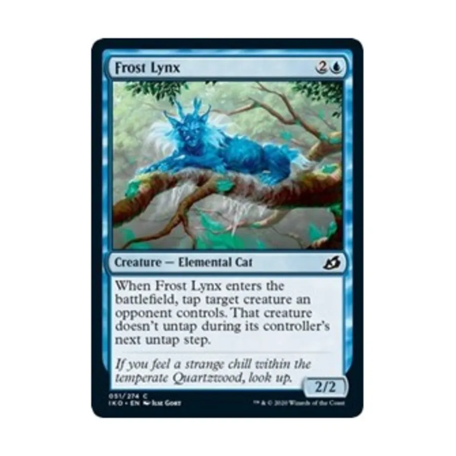 CCG Морозная рысь (С), MTG - Ikoria - Lair of Behemoths
CCG Морозная рысь (С), MTG - Ikoria - Lair of Behemoths