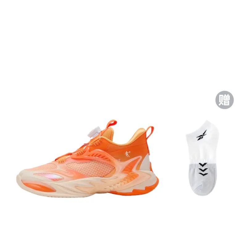 QIAODAN Детские баскетбольные кроссовки оранжевого цвета для подростков, нескользящие, износостойкие, амортизирующие, с отскоком
QIAODAN Детские баскетбольные кроссовки оранжевого цвета для подростков, нескользящие, износостойкие, амортизирующие, с отскоком