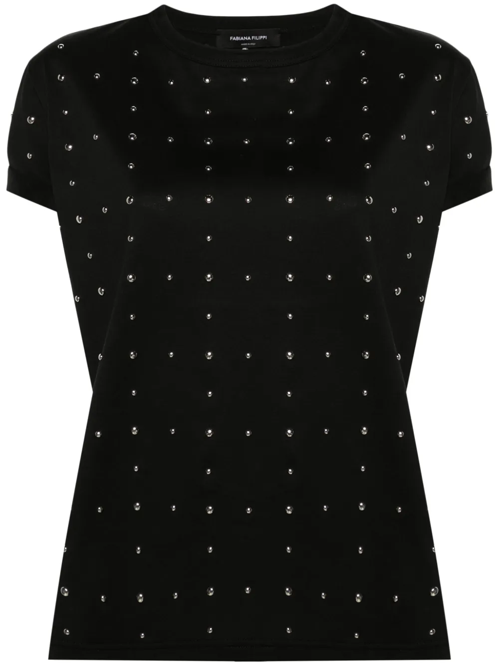 Футболка с заклепками Fabiana Filippi, черный
Футболка с заклепками Fabiana Filippi, черный