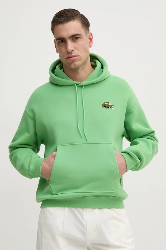 Хлопковая толстовка Lacoste, зеленый
Хлопковая толстовка Lacoste, зеленый