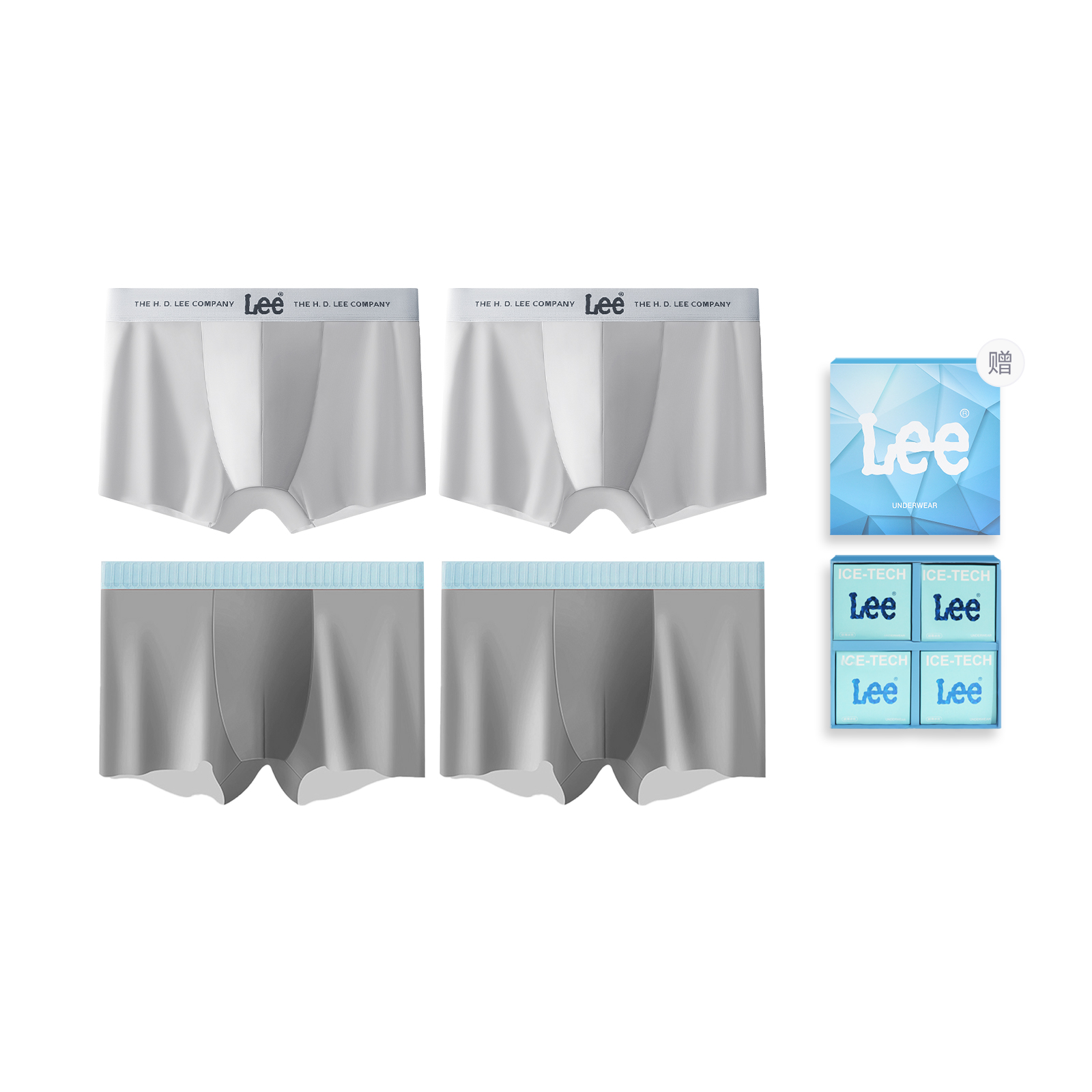 Lee Подарочный набор мужского белья SS23 Ice Series, 4 штуки
Lee Подарочный набор мужского белья SS23 Ice Series, 4 штуки