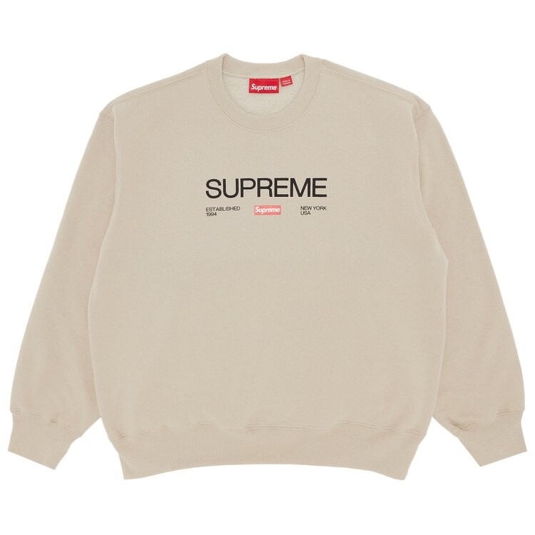 Толстовка Supreme Established Crewneck, бежевый
Толстовка Supreme Established Crewneck, бежевый
