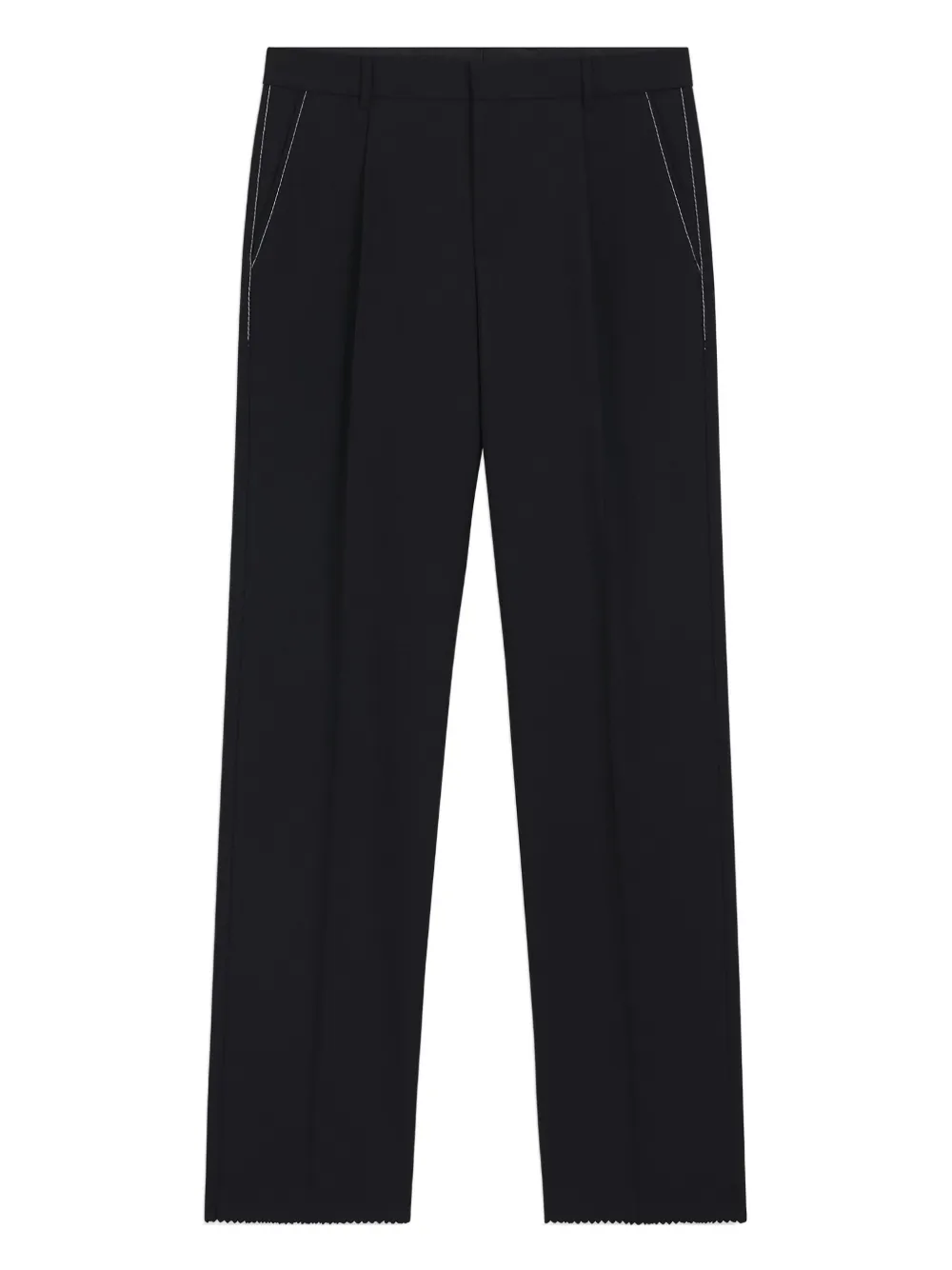 Брюки с фестончатым подолом и вытачками BOSS, синий
Брюки с фестончатым подолом и вытачками BOSS, синий