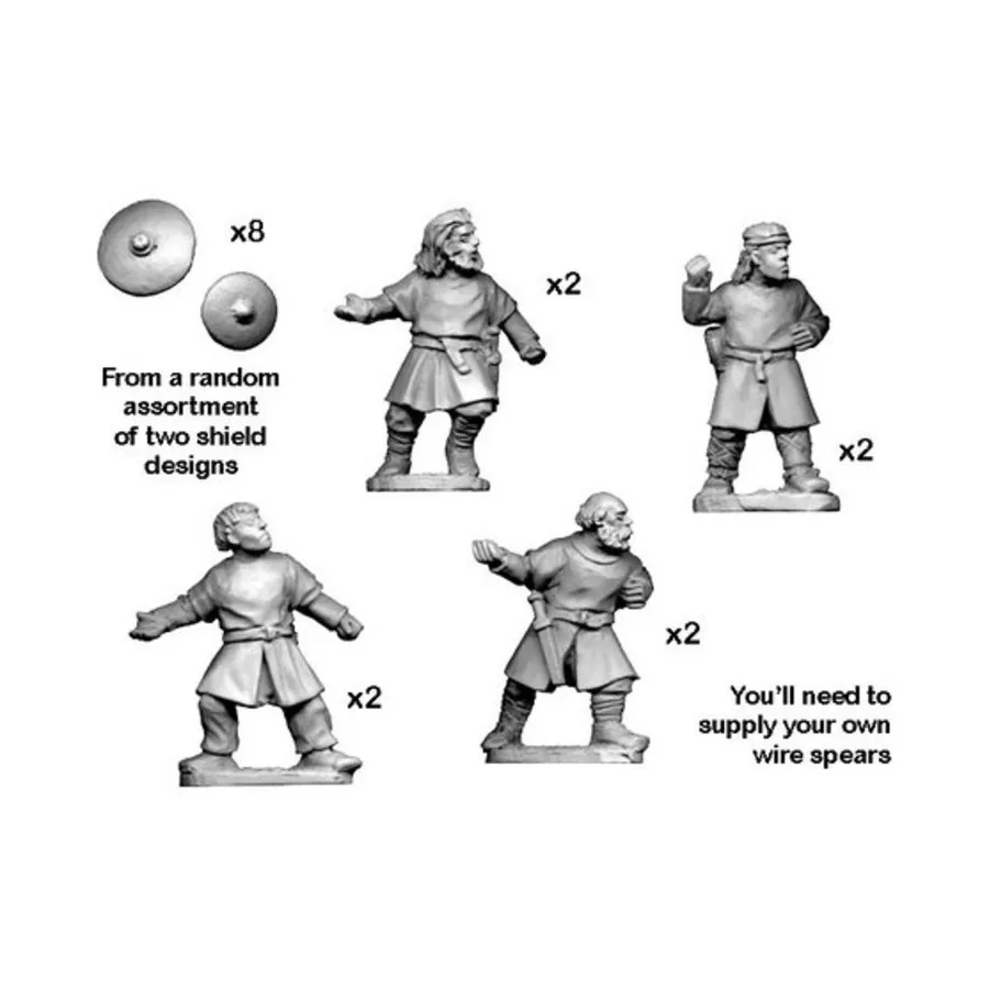 Рабы с копьями и дротиками, Historical Miniatures - Dark Ages - Vikings (28mm) (Crusader Miniatures)
Рабы с копьями и дротиками, Historical Miniatures - Dark Ages - Vikings (28mm) (Crusader Miniatures)