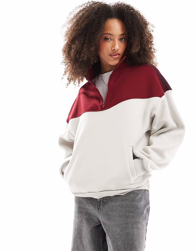 Классический свободный свитер из флиса Cotton On с застежкой-молнией на половину длины в цвете светло-каменной сангрии Cotton:On
Классический свободный свитер из флиса Cotton On с застежкой-молнией на половину длины в цвете светло-каменной сангрии Cotton:On