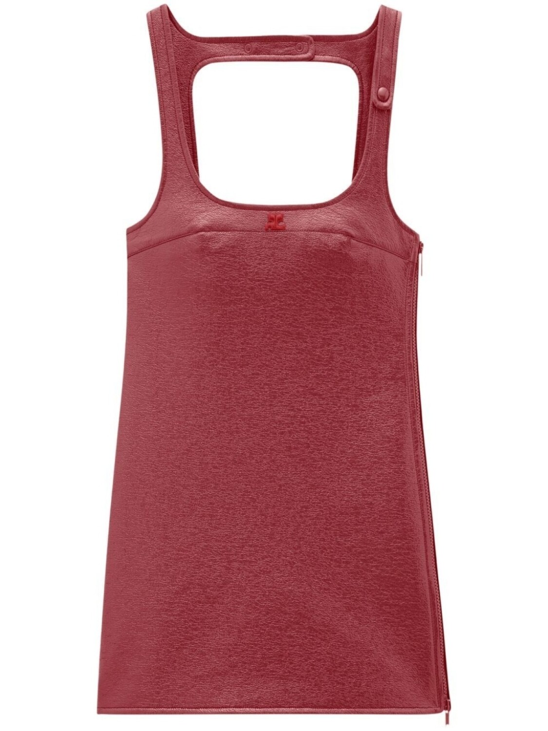 Courrèges платье-трапеция мини с квадратным вырезом, красный
Courrèges платье-трапеция мини с квадратным вырезом, красный