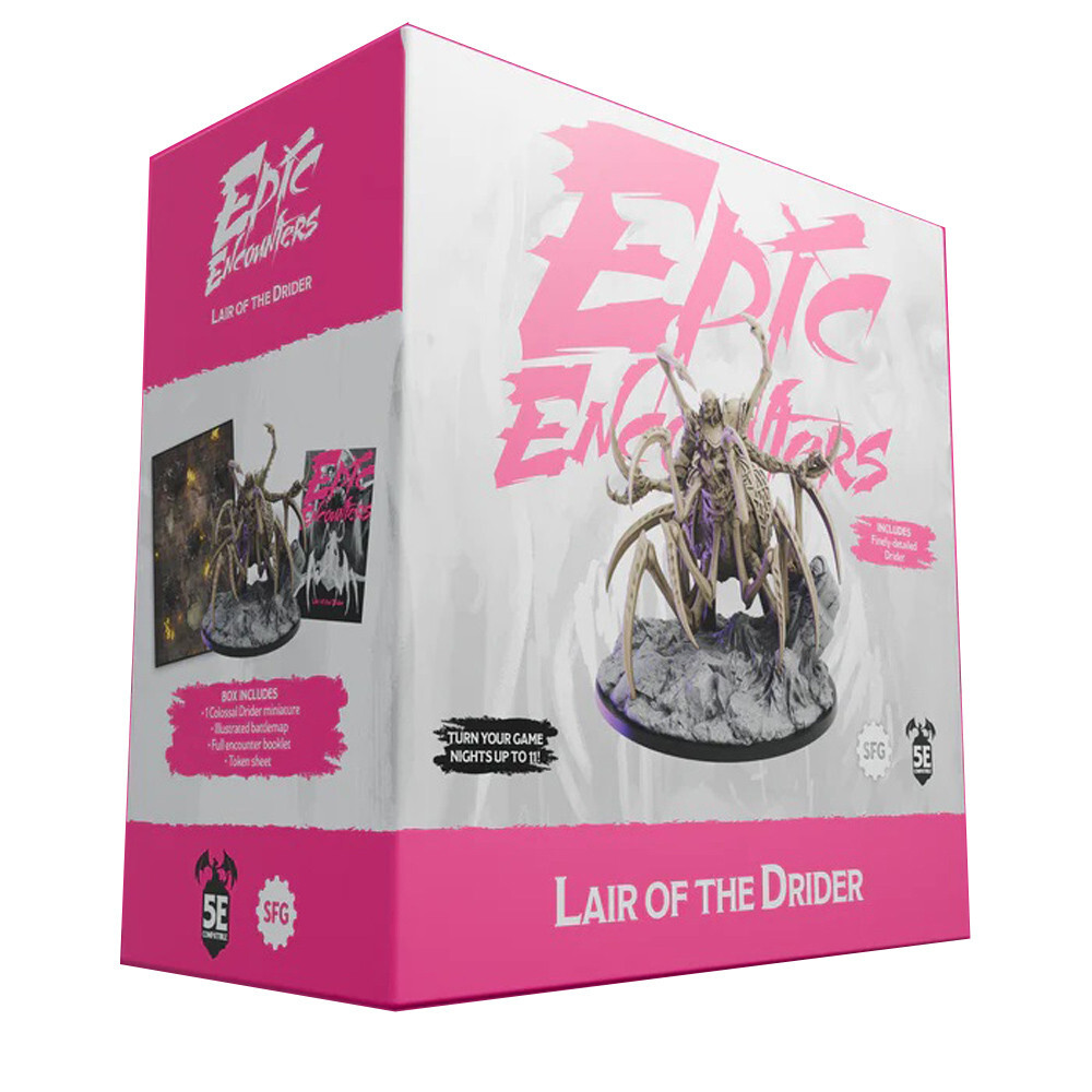Ролевая игра Steamforged Games Epic Encounters: Lair of the Drider (D&D 5E Compatible)
Ролевая игра Steamforged Games Epic Encounters: Lair of the Drider (D&D 5E Compatible)