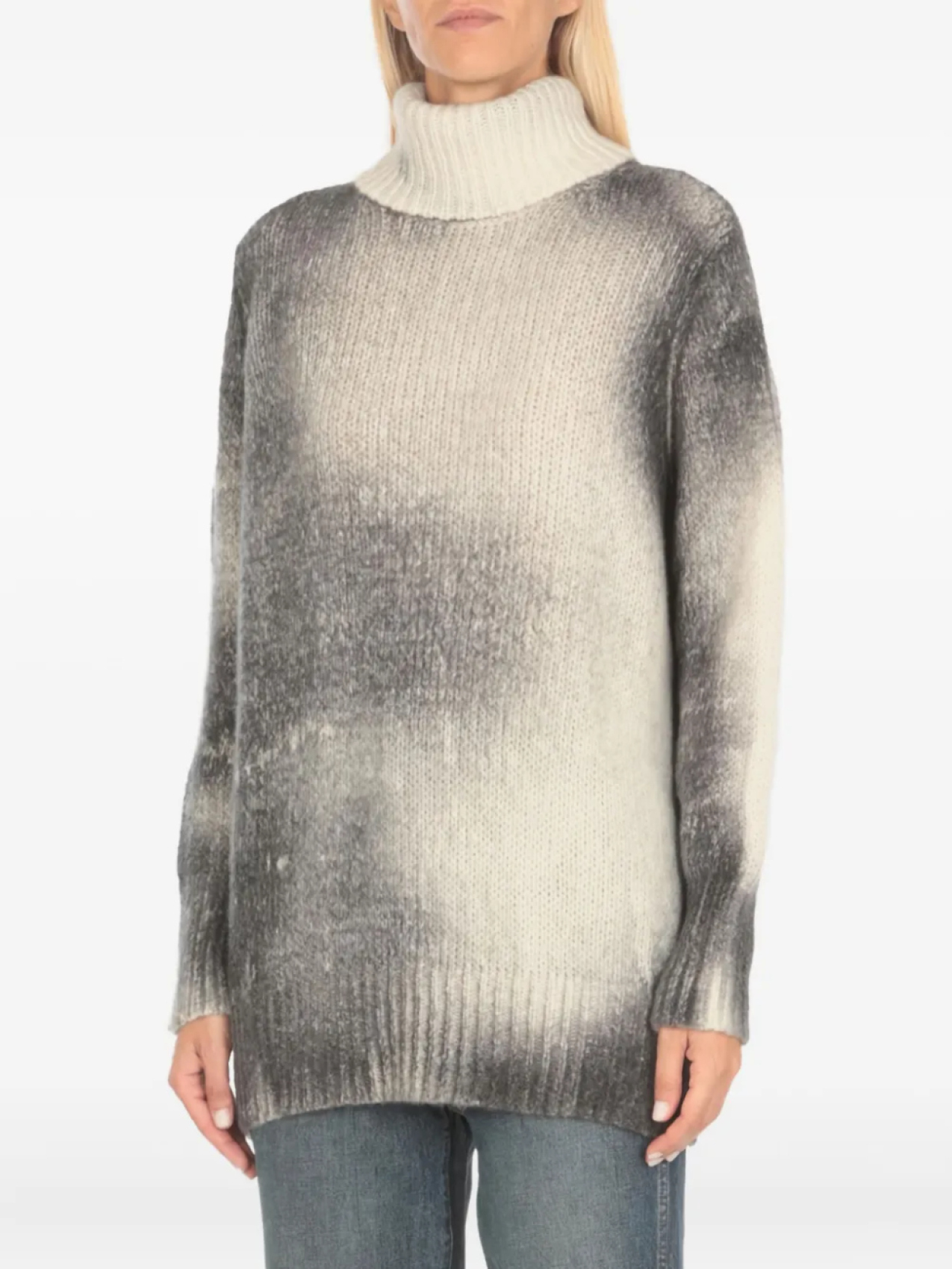 Avant Toi джемпер с высоким воротником и эффектом градиента, нейтральный
Avant Toi джемпер с высоким воротником и эффектом градиента, нейтральный