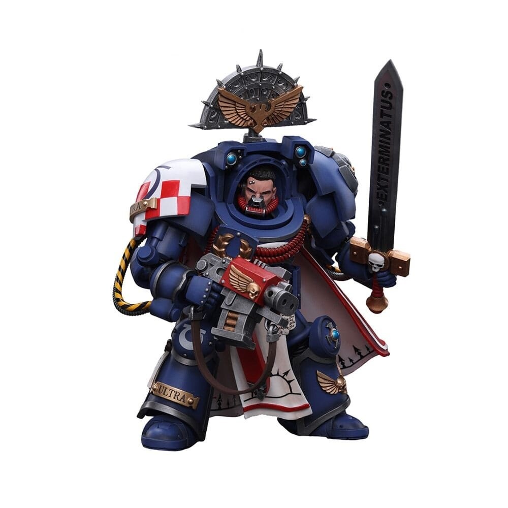 Фигурка Космических Десантников (Ультрамарины) Warhammer 40k 1/18 — Капитан Терминатор Ультрамаринов JOYTOY
Фигурка Космических Десантников (Ультрамарины) Warhammer 40k 1/18 — Капитан Терминатор Ультрамаринов JOYTOY