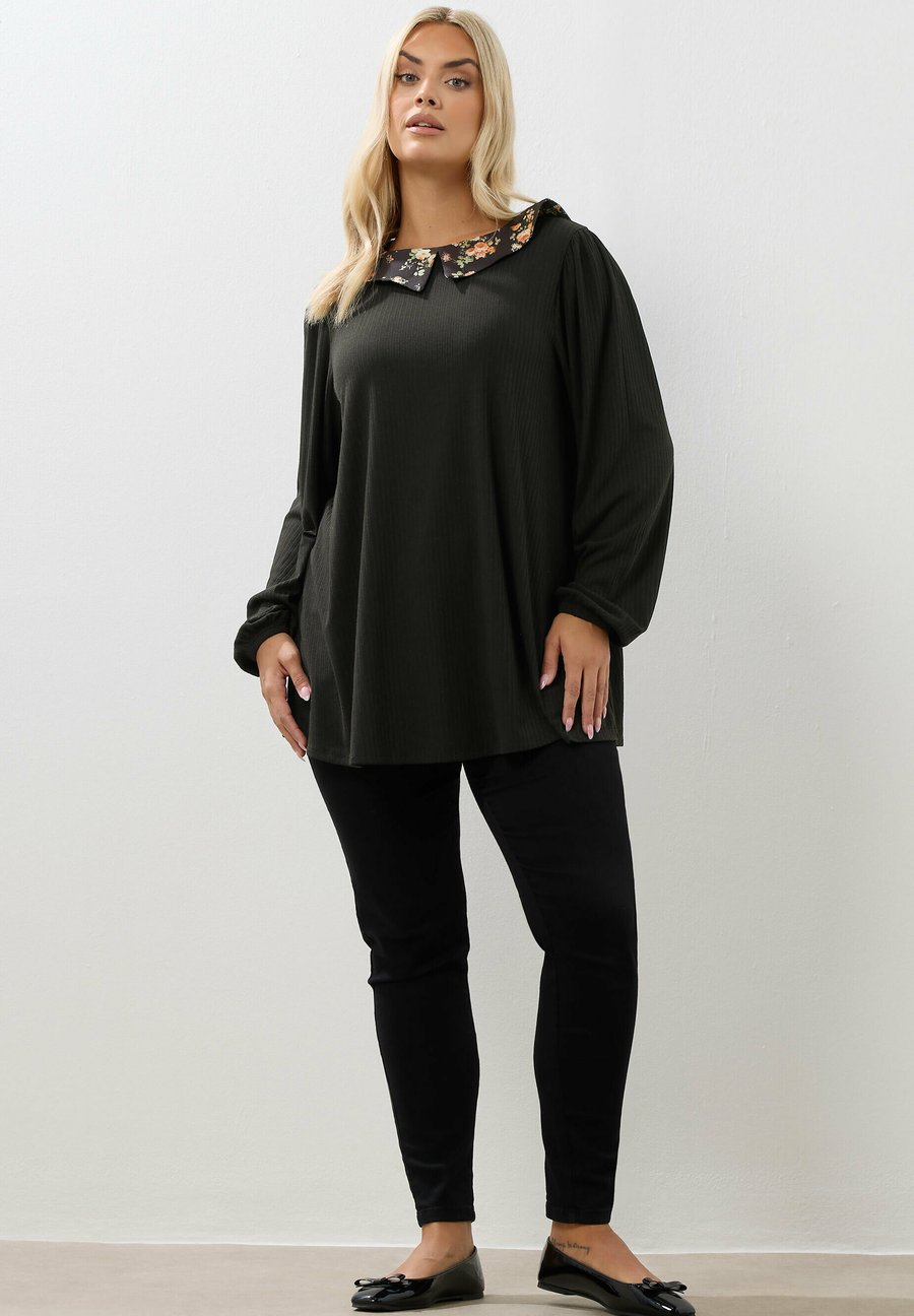 Блуза Yours Clothing Blouse, Black/Anthracite
Блуза Yours Clothing Blouse, Black/Anthracite