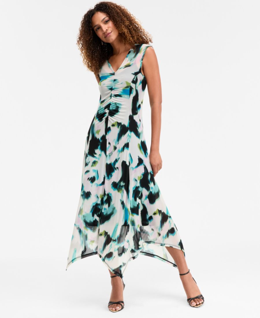 Женское платье с принтом, V-образным вырезом и драпировкой INC International Concepts, Meera Abstract
Женское платье с принтом, V-образным вырезом и драпировкой INC International Concepts, Meera Abstract