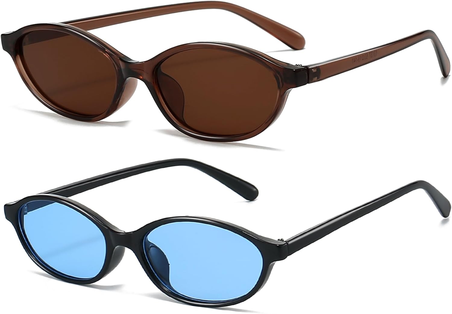 Ретро овальные солнцезащитные очки для женщин, маленькие овальные очки в стиле 90-х, модные узкие очки «кошачий глаз», винтажные очки, комплект из 2 штук YouthMall, Brown/Brown+ Black/Blue
Ретро овальные солнцезащитные очки для женщин, маленькие овальные очки в стиле 90-х, модные узкие очки «кошачий глаз», винтажные очки, комплект из 2 штук YouthMall, Brown/Brown+ Black/Blue