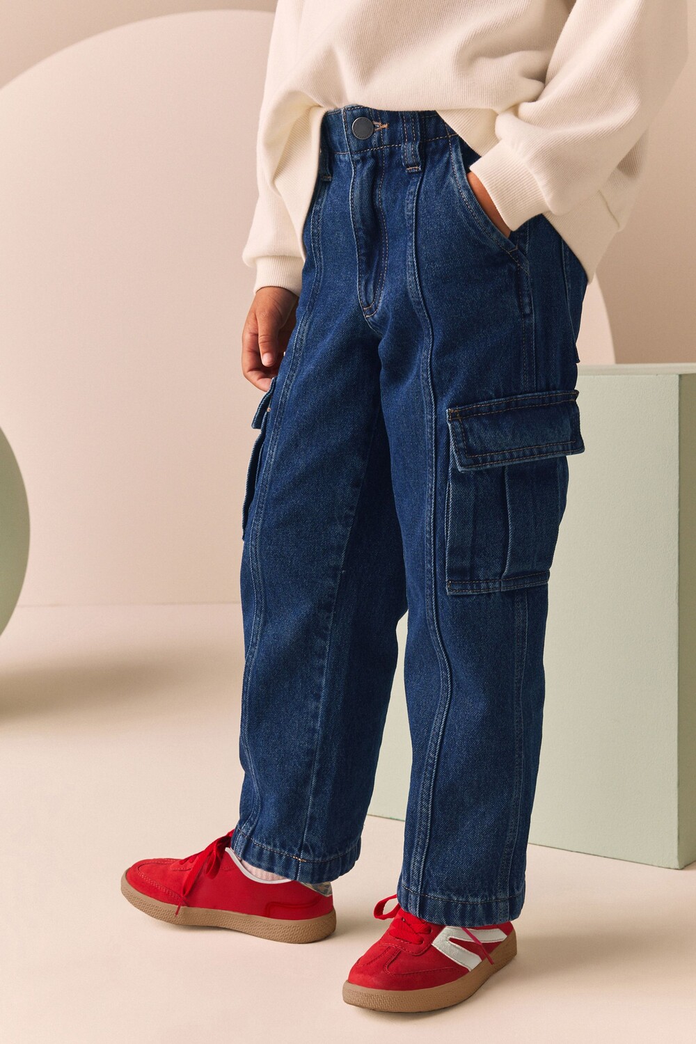 Широкие брюки карго из 100% хлопка (3 16 лет) Next, синий
Широкие брюки карго из 100% хлопка (3 16 лет) Next, синий