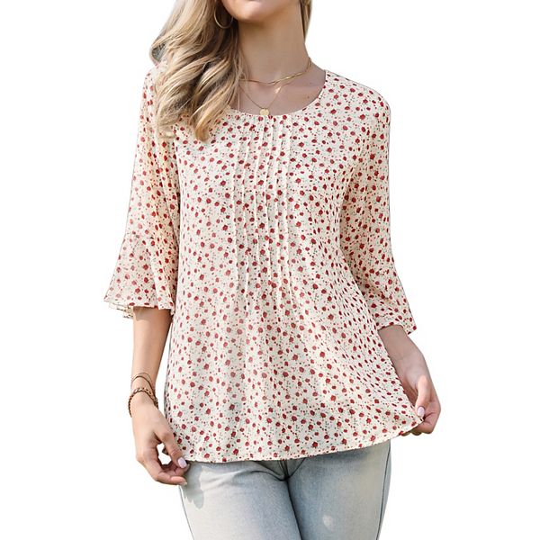 Шифоновый топ с цветочным принтом и рюшами на рукавах Inspire Chic, Beige
Шифоновый топ с цветочным принтом и рюшами на рукавах Inspire Chic, Beige