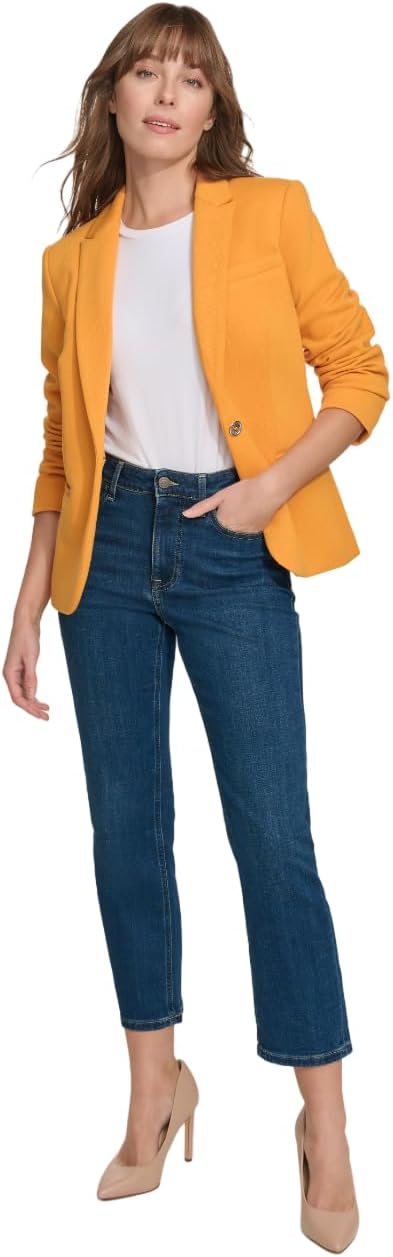 Женский блейзер Tommy Hilfiger на одной пуговице, Sunflower
Женский блейзер Tommy Hilfiger на одной пуговице, Sunflower