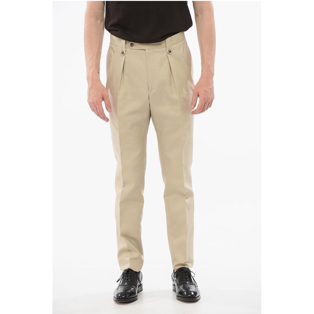 Брюки из смесового шелка со складками Corneliani, бежевый
Брюки из смесового шелка со складками Corneliani, бежевый