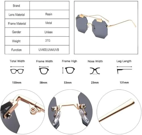 Большие женские квадратные солнцезащитные очки без оправы, модные мужские солнцезащитные очки прозрачные, красные, синие, розовые, UV400 MTZJH, Silver Mirror
Большие женские квадратные солнцезащитные очки без оправы, модные мужские солнцезащитные очки прозрачные, красные, синие, розовые, UV400 MTZJH, Silver Mirror