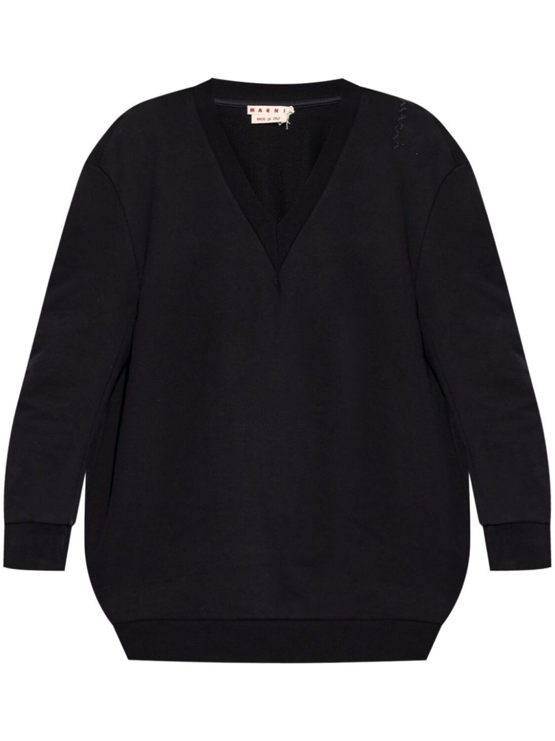 Платье-свитер с V-образным вырезом Marni, черный
Платье-свитер с V-образным вырезом Marni, черный